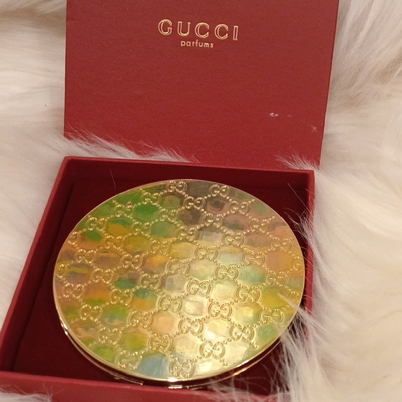 Gucci Accessories - Gucci Gold Compact Mirror